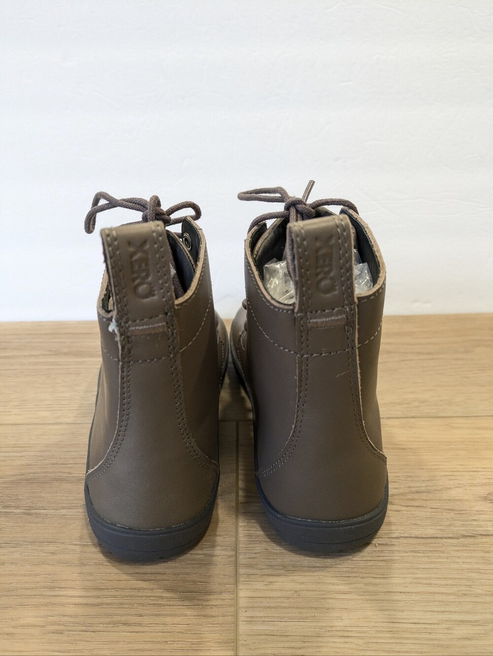 Xero Shoes Breckenridge Barefoot Ankle Boots 7 Gray Leather Lace Up Minimalist - Picture 3 of 10